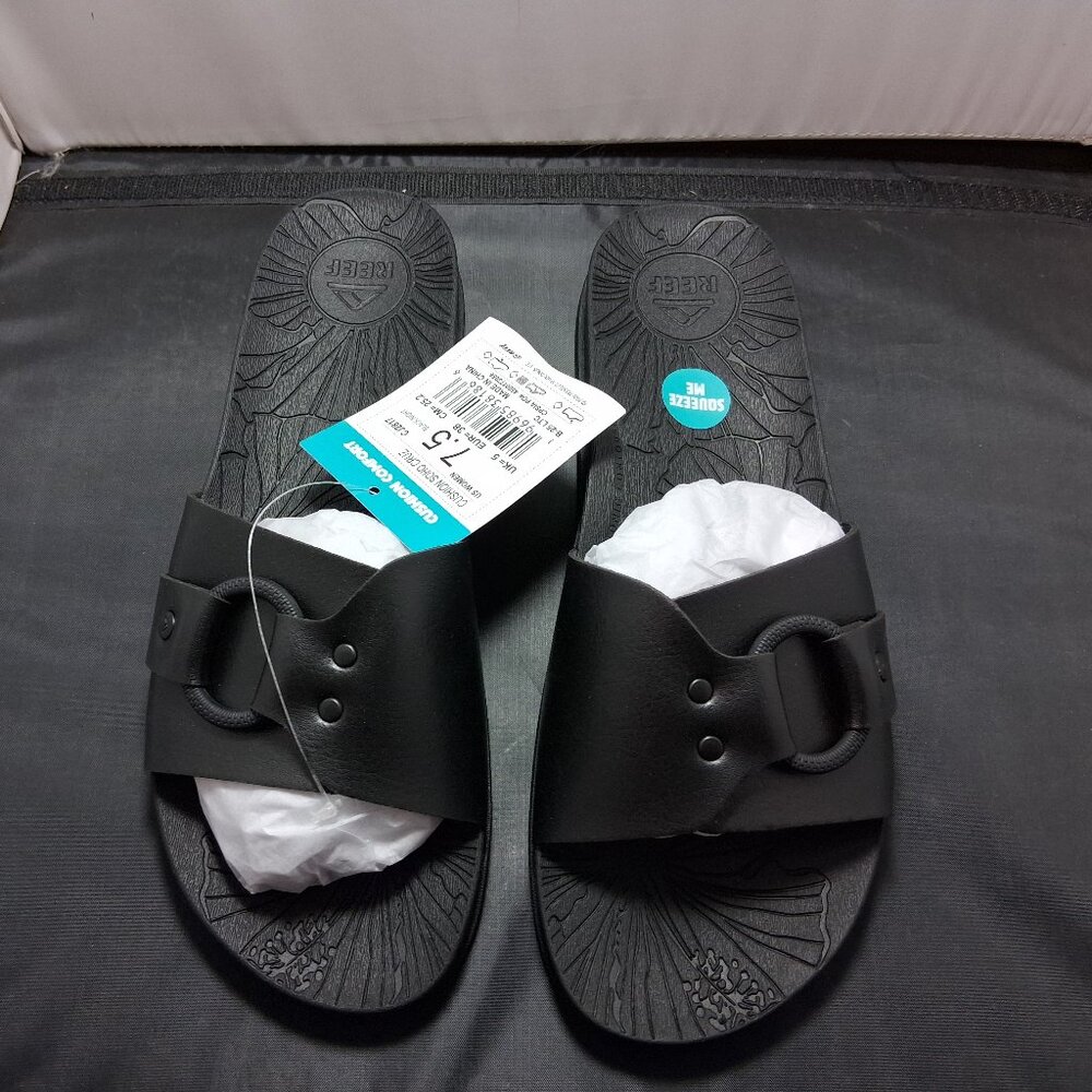 REEF CUSHION SOHO CRUZ Women’s Black Night Size 7.5 CJ2817 New in Box